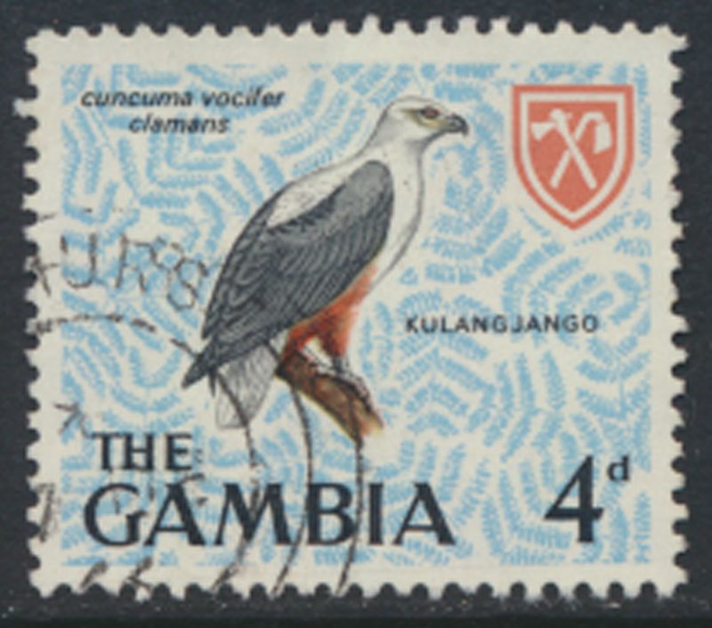  Gambia SG 238  SC# 220 Used   Fish Eagle  Birds see  scan 