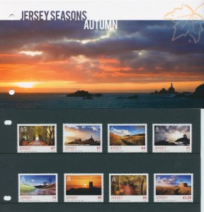 Jersey 2015 MNH Landscapes Stamps Seasons Autumn Trees Architecture 8v Set P/P