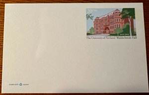 US # UX364 University of Portland postal card 20c 2001 Miunt NH