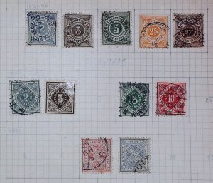 Germany Wurttemberg Early Stamps MH* and Used 20513-