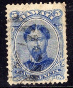 Hawaii #39, light Honolulu cancel, c. 1890