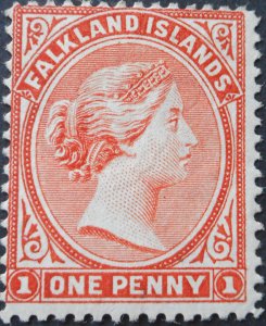 Falkland Islands 1904 QV 1d SG 24 mint