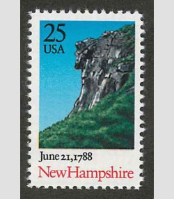 U.S.#2344 New Hampshire 25c Single, MNH.