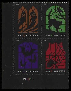 PCBstamps   US #5420/5423 PB $2.20(4x{55c})Spooky Silhouetted, MNH, (PB-3)