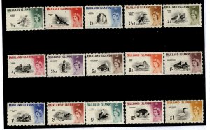 Falkland Islands #128-142  Single (Complete Set)