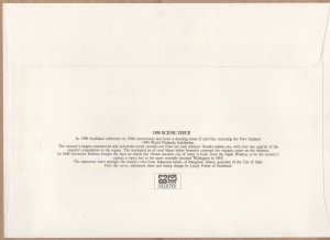 New Zealand 1990 Scenic Miniature Sheet FDC