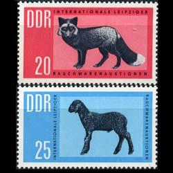 DDR 1963 - Scott# 641-2 Fauna-Fox and Karakul Set of 2 NH