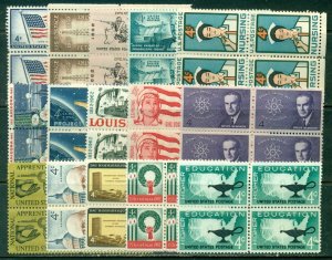 15 DIFFERENT SPECIFIC 4-CENT BLOCKS OF 4, MINT, OG, NH, GREAT PRICE! (31)