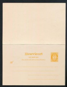 NORWAY Mi. P50 POSTAL STATIONERY POSTAL CARD 3+3 PAID REPLY