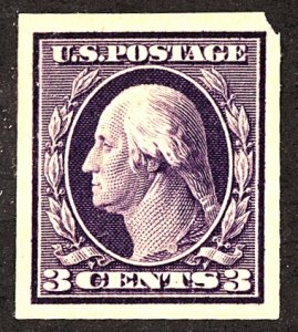 U.S. #345 MINT OG HR CORNER TEAR