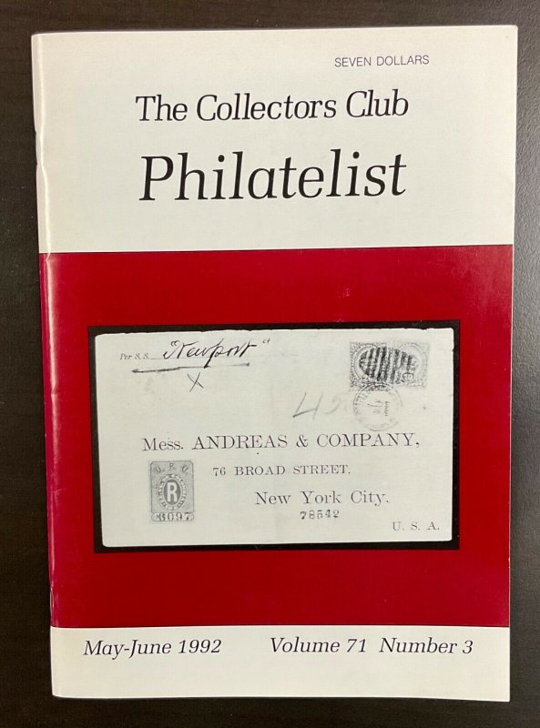 The Collectors Club Philatelist Full year set of 6 Issues Jan-December 1992