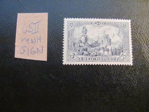 Germany 1900 MNH SIGNED BPP  MI. 65II  SC 64 Empire XF 950 EUROS (122)
