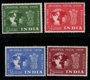 INDIA SG325/8 1949 UPU SET MTD MINT