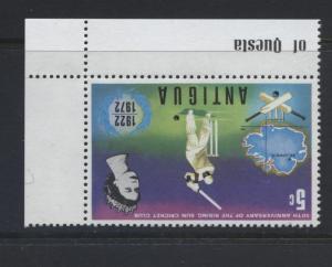 Antigua - Scott 297- Cricket - 1972 - MNH -Inverted Watermark -  Single 5c Stamp