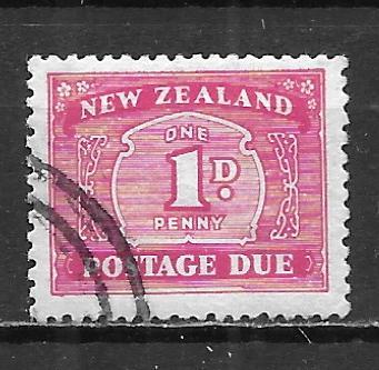 New Zealand J27 1d Postage Due single Used