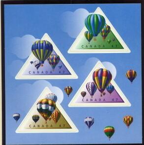 CANADA 2001 Hot Air Balloons Booklet # 1921, BK247