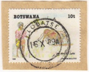 Botswana - 1989 postmark LOBATSE