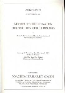 Erhardt: Sale # 19  -  Altdeutsche Staten Deutsches Reich...