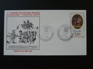 French Revolution tree of freedom commemorative cover France 1989