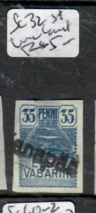 ESTONIA    SC 32  STRAIGHT LINE CANCEL  VFU           P0226A H