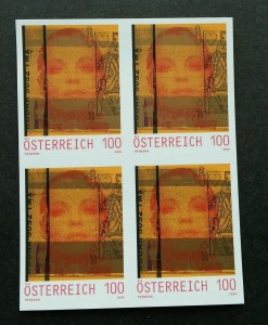 Austria 2008 (stamp blk 4 MNH *special print *imperf *rare