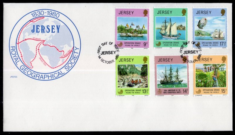 Jersey 236-241 U/A FDC