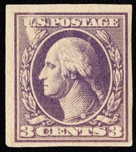 US 535 MNH VF 3 Cent Washington Imperforate***Scuff