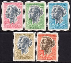 Monaco 1966-71 Rainier & Grace - Air Mail Complete MNH Set SC C69-C72a CV $52.5