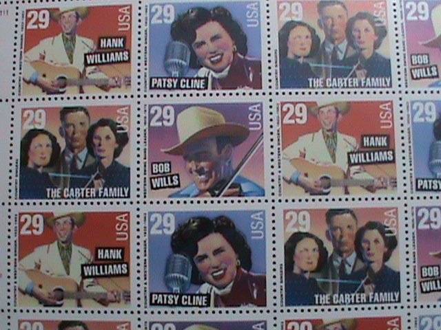 ​UNITED STATES-1993 SC#2771-4  AMERICAN MUSICIANS -MNH FULL SHEET VERY FINE