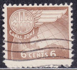 Canal Zone C22 USED 1951 Globe and Wing