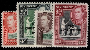 ST. VINCENT GVI SG184-187, complete set, M MINT.