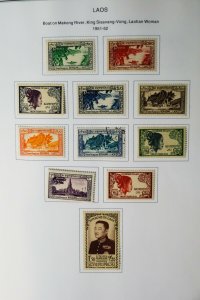 Laos 1951 to 2000 Incredibly Loaded Mostly Mint Stamp Collection