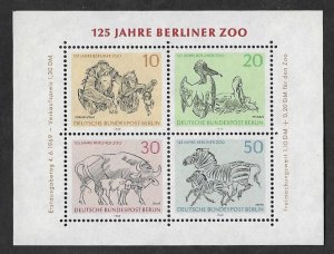 SMI) 1969 GERMANY, BERLIN ZOO ANNIVERSARY, SOUVENIR SHEET