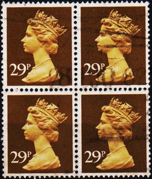 Great Britain. 1982 29p(Block of 4) S.G.X978 Fine Used