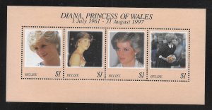 Belize 1091 Princess Diana s.s. MNH