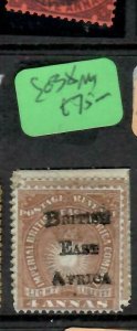 BRITISH EAST AFRICA (P1005B) ARMS BEA OVPT ON 4 A SG 38 MOG 