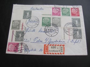 GERMANY  1961 REGISTERED HEUSS AND BOOKLET STAMPS   VERY NICE (155)