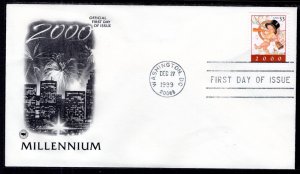 US 3369 Millennium PCS U/A FDC