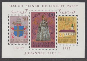 Liechtenstein 816 Souvenir Sheet MNH VF