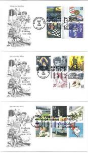 3187a-o Celebrate the Century 1950s on 3 ArtCraft  FDCs