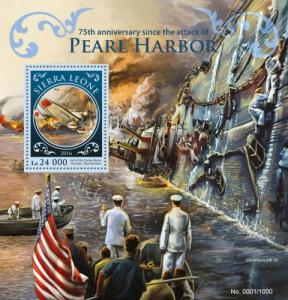 SIERRA LEONE - 2016 - Pearl Harbor - Perf S/Sheet - MNH