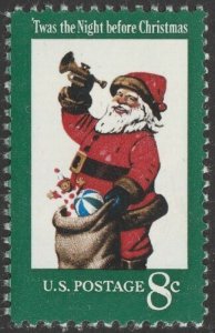 1972 Christmas Santa Single 8c Postage Stamp, Sc# 1472, MNH, OG