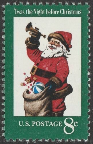 Santa Postal Stamp, Santa Stamp, Santa Mail Stamp, Santa Postal