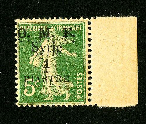 Syria Stamps # 35 XF OG NH Double Surcharge Rare Scott Value $80.00