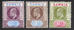 Gambia 32-34 Mint hinged