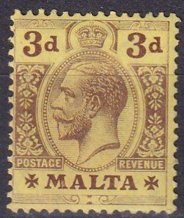 Malta #54  F-VF  Unused CV $3.00  (Z1651)