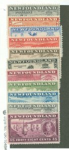 Newfoundland #233-43v Unused Single (Complete Set)