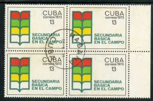 RK14738 CUBA 1803 USED BLOCK4 BIN $1.00 EDUCATION