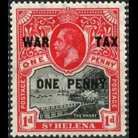 ST.HELENA 1916 - Scott# MR1 Wharf Opt. Set of 1 LH