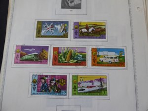 Mongolia 1968-1972 Stamp Collection on Album Pages